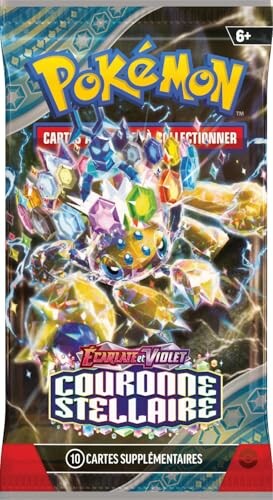 Paquet de cartes Pokémon Couronne Stellaire.