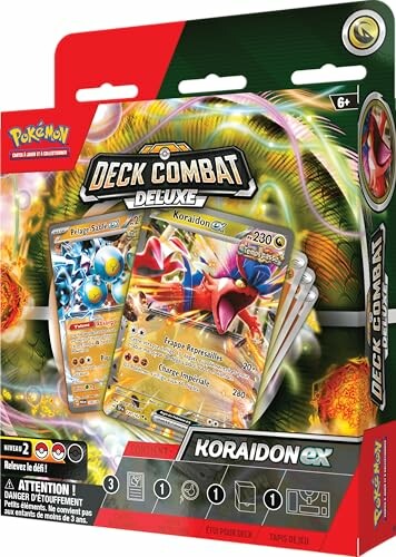Boîte de jeu de cartes Pokémon Deck Combat Deluxe avec Koraidon