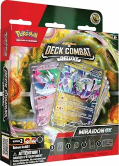 Boîte de cartes Pokémon Deck Combat Deluxe avec Miraidon.