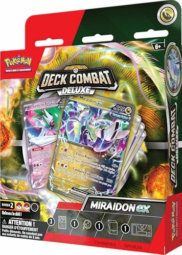 Boîte de cartes Pokémon Deck Combat Deluxe avec Miraidon.