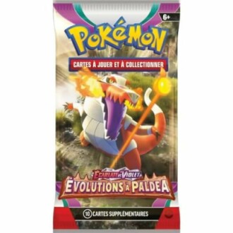Paquet de cartes Pokémon Évolutions à Paldea.