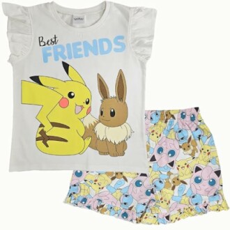 Pyjama Court Pikachu & Évoli