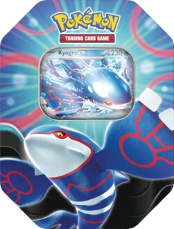 Boîte de jeu de cartes Pokémon avec Kyogre EX.