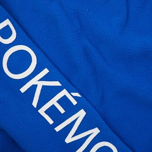 Tissu bleu avec logo Pokémon