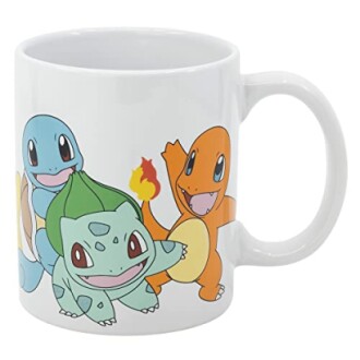 Tasse avec des personnages de Pokémon.