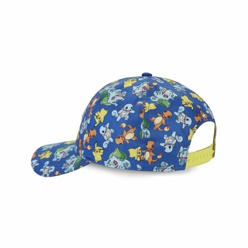 Casquette bleue avec motif Pokémon.