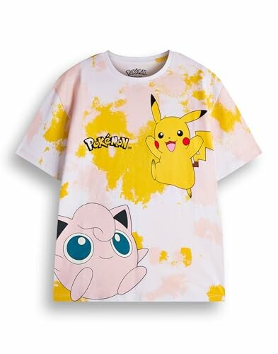 T-shirt Pokémon avec Pikachu et Rondoudou.