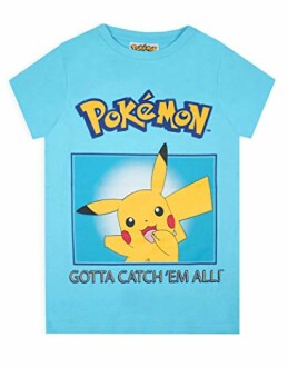 T-shirt bleu avec Pikachu de Pokémon