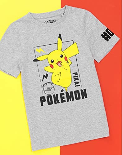 T-shirt gris avec Pikachu de Pokémon