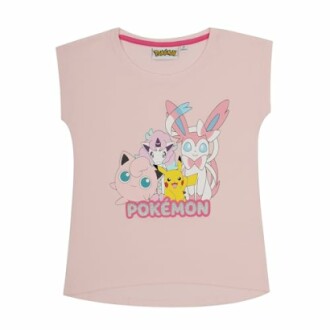 T-shirt rose avec personnages Pokémon
