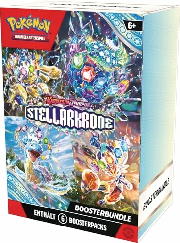 Boîte de jeu de cartes Pokémon avec Stellarkrone.