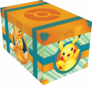 Boîte de rangement Pokémon avec Pikachu.