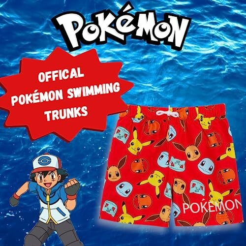 Short de Bain Pikachu pour Garçons