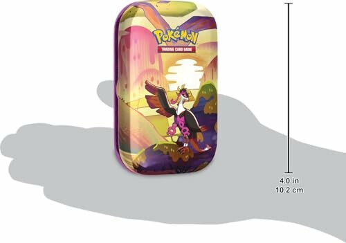 Boîte de cartes Pokémon sur une main illustrée