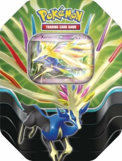 Boîte de jeu de cartes Pokémon avec Xerneas