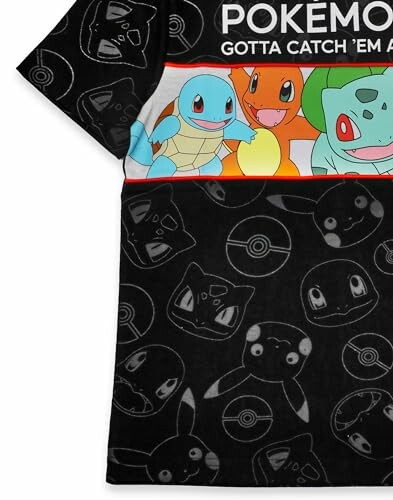 T-shirt Pokémon avec personnages de dessin animé