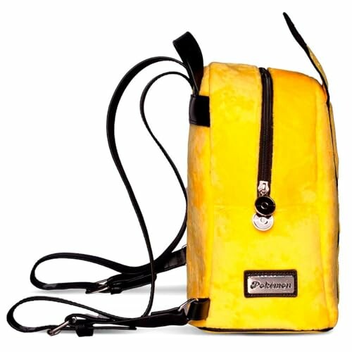 Sac à dos jaune avec design Pokémon