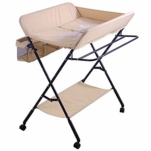 Table à langer portable pour bébé avec rangement