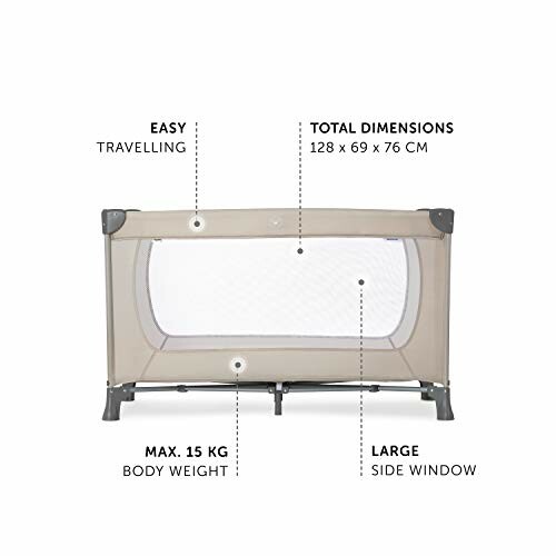 Parc bébé portable avec fenêtre latérale