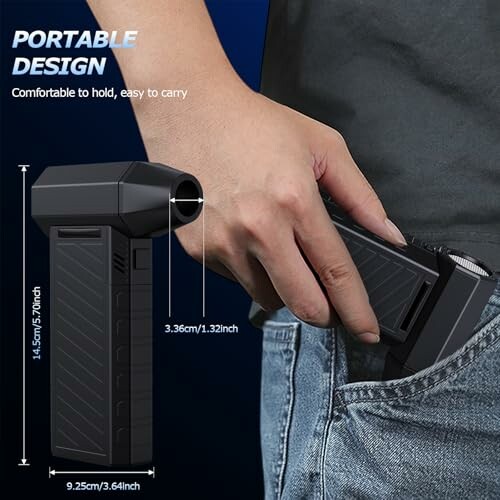Appareil portable tenu dans la main et facile à transporter.