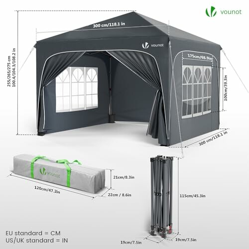 VOUNOT Tonnelle de Jardin 3x3m