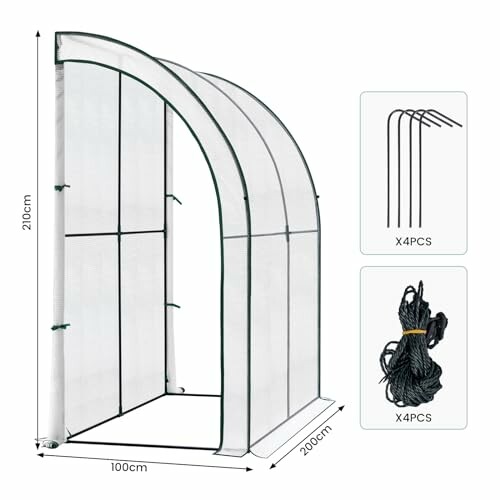 Serre de jardin avec accessoires inclus