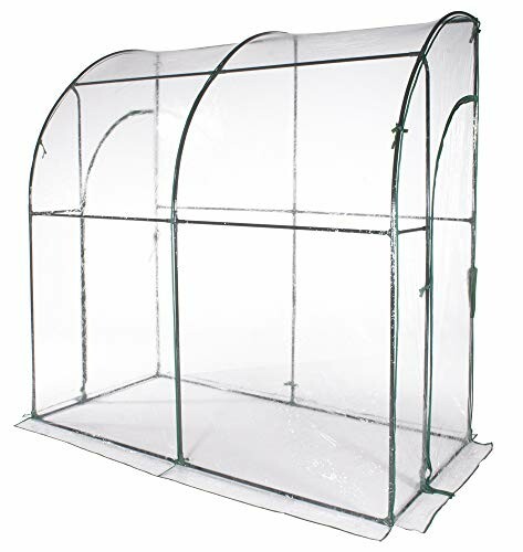 Serre portable en plastique transparent