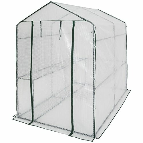 Serre de jardinage portable en plastique transparent