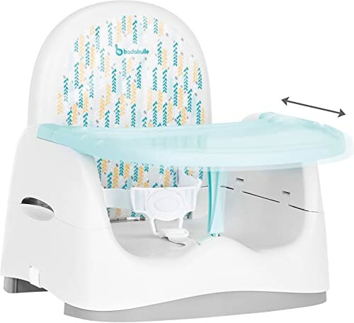 Chaise haute portable pour bébé avec plateau ajustable