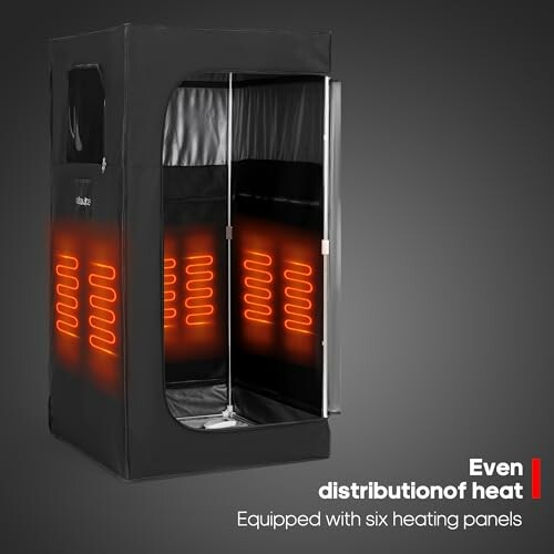 Sauna portatif avec panneaux chauffants.