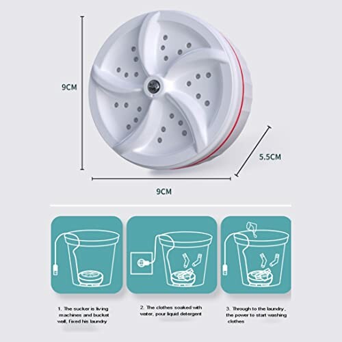 Micvtve Mini Lave-Vaisselle Portable