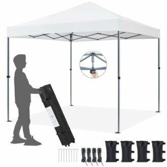 Tente pliante portable avec accessoires