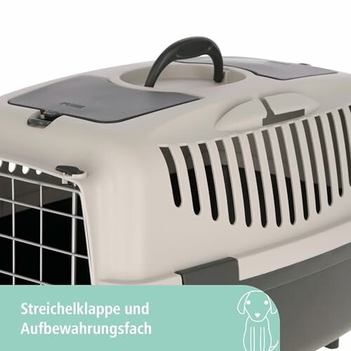 Transporteur pour animaux de compagnie avec poignée et ventilation