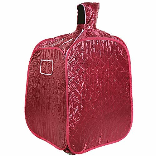 Tente de sauna portable rouge en tissu isolant