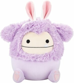 Peluche violette avec oreilles de lapin