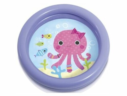 Piscine pour enfants avec dessin de pieuvre violette