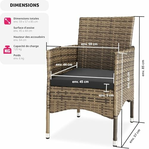 TecTake Ensemble de 2 Fauteuils Confortables