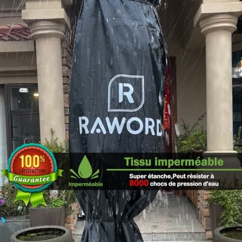 Housse imperméable Raword pour mobilier extérieur sous la pluie.