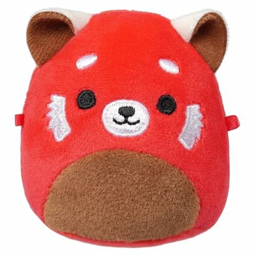 Jouet en peluche rouge panda avec visage mignon