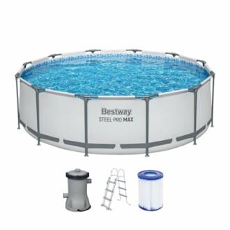 Piscine hors sol ronde avec accessoires