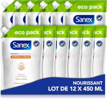 Gel douche crème Sanex Dermo Nourrissante Surgras