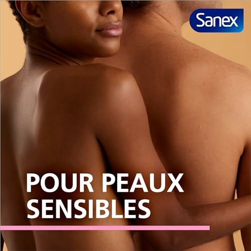 Deux personnes dos à dos avec peau sensible