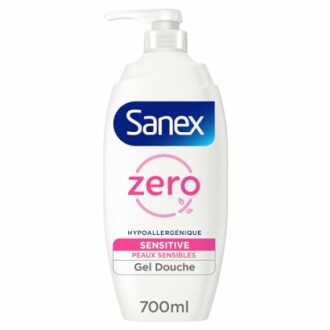 Bouteille de gel douche Sanex Zero pour peaux sensibles