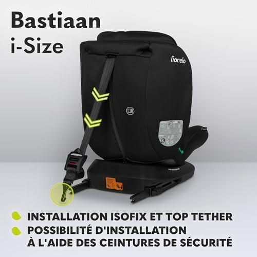 Siège auto Bastiaan i-Size avec installation Isofix.