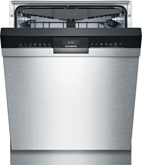 Lave-vaisselle en acier inoxydable Siemens.