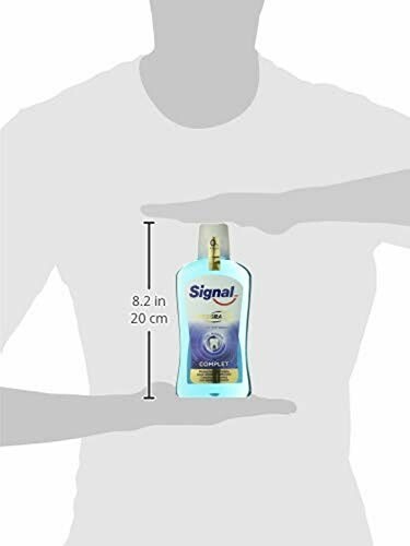 Comparaison de taille pour le bain de bouche Signal