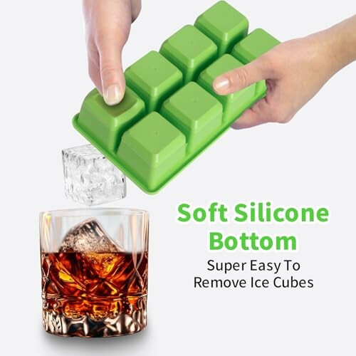 Moule à glaçons en silicone avec boisson