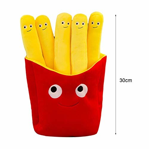 Jouet en peluche de frites souriantes