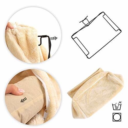 Serviette de bain douce avec fermeture éclair et instructions de lavage