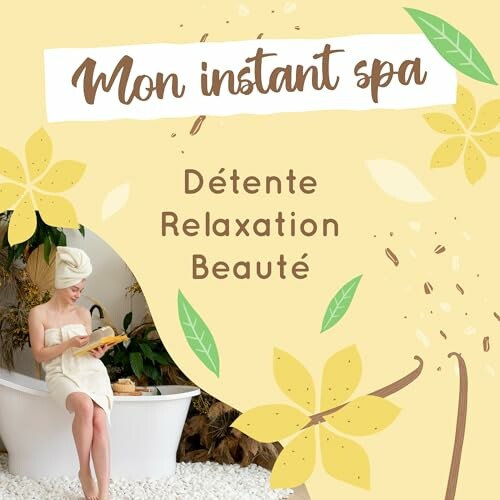 Femme se détendant dans un spa avec serviette